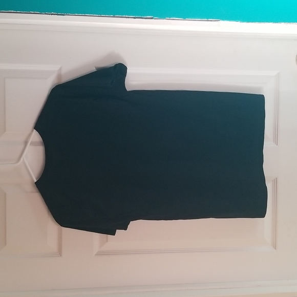 Black vinyl print handmade tee shirt size medium 100% cotton - Picture 3 of 4